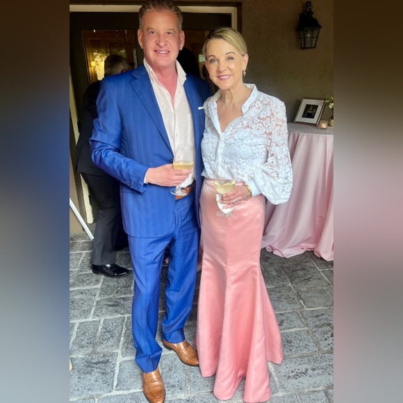 Carolina Herrera Tops - CH Carolina Herrera Lace Logo White Blouse With Under Camisole Size 8